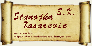 Stanojka Kašarević vizit kartica